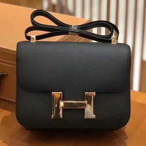 Hermes Constance 24 Medium Black Gold